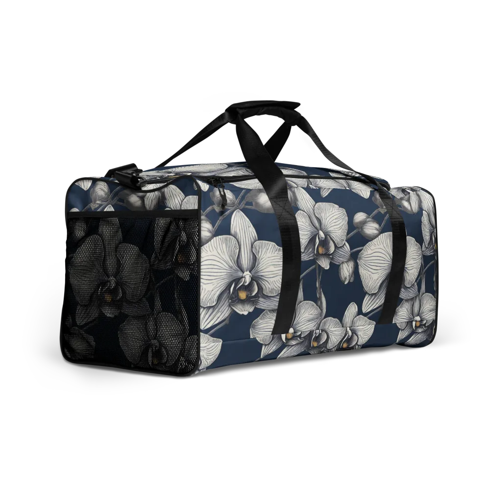 Moonlit Phalaenopsis on Duffle Bag — Right Front