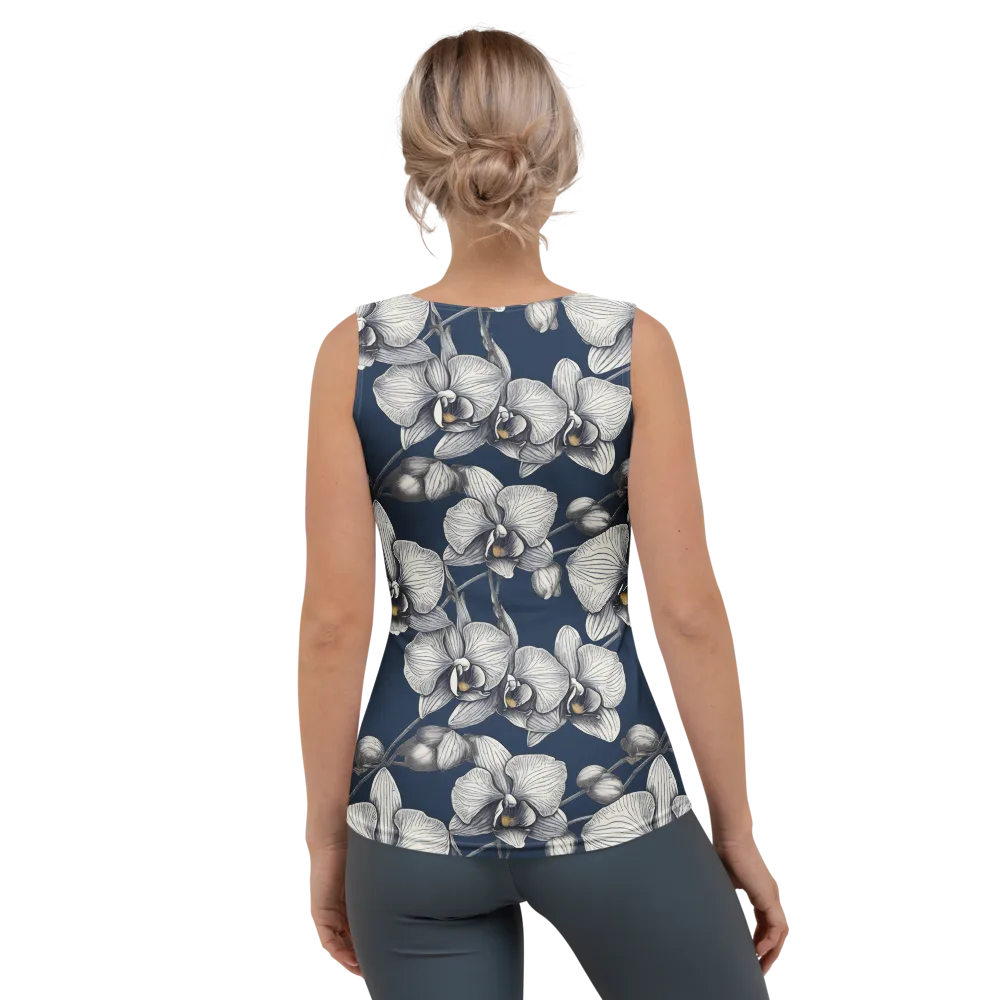 Moonlit Phalaenopsis on Women's Tank Top — Back