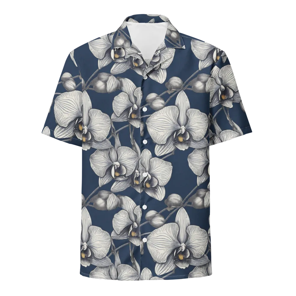 Moonlit Phalaenopsis on Button Shirt — Front