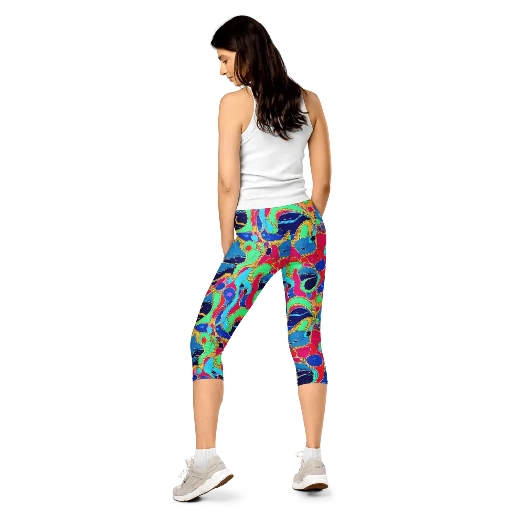 Jewel Riot on Capri Leggings — Back