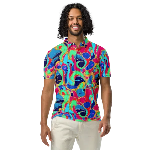 Jewel Riot on a Men's Slim Fit Polo Shirt