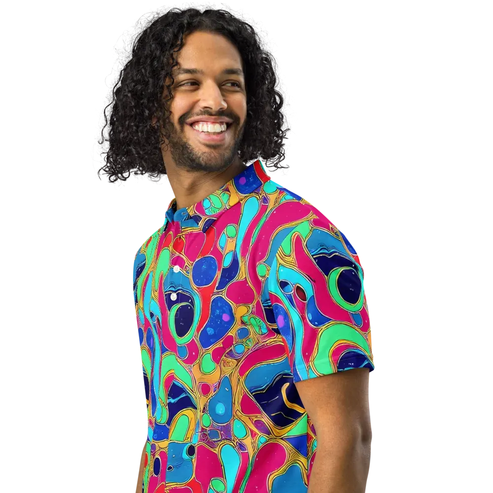 Jewel Riot on Men's Slim Fit Polo Shirt — Left Front