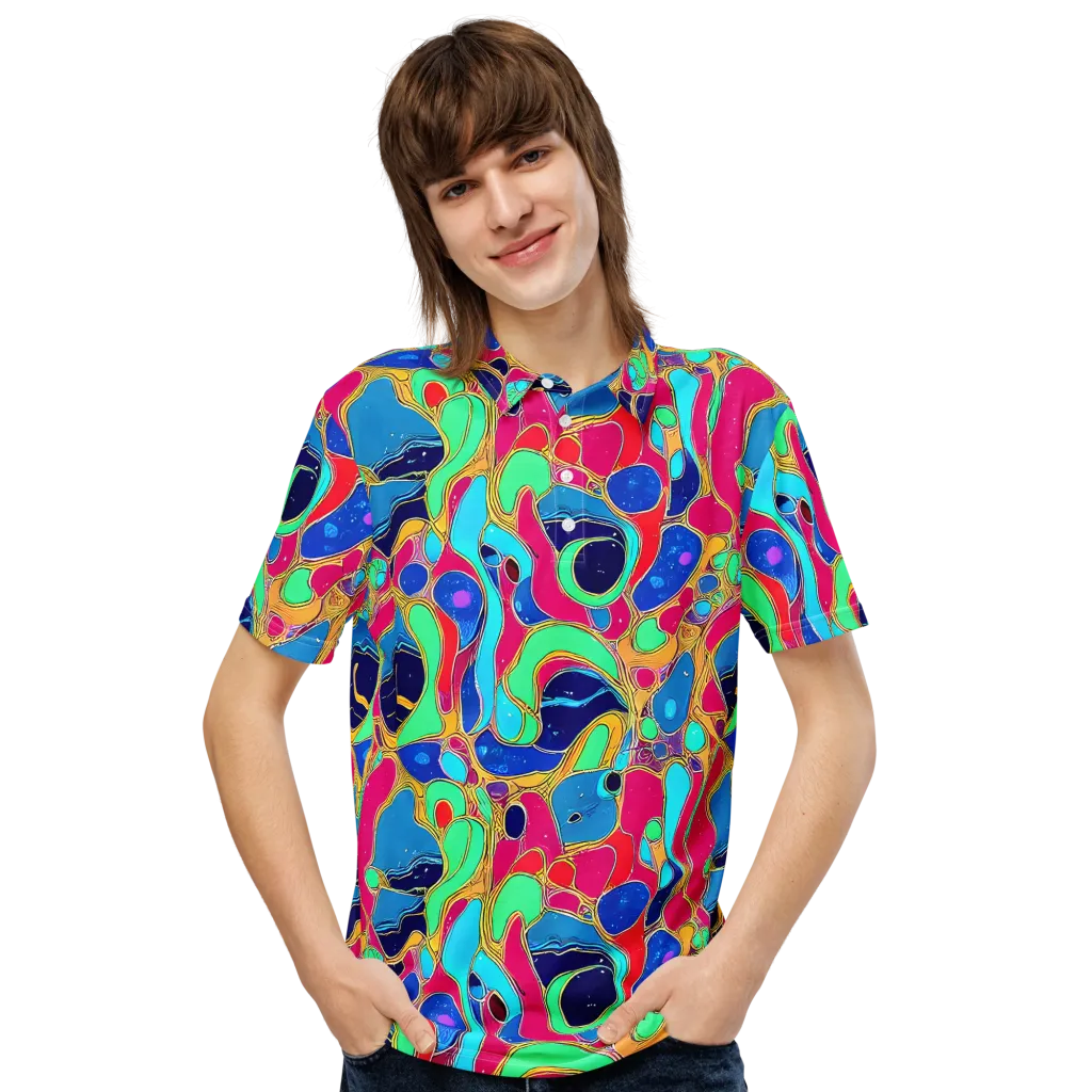 Jewel Riot on Men's Slim Fit Polo Shirt — Front
