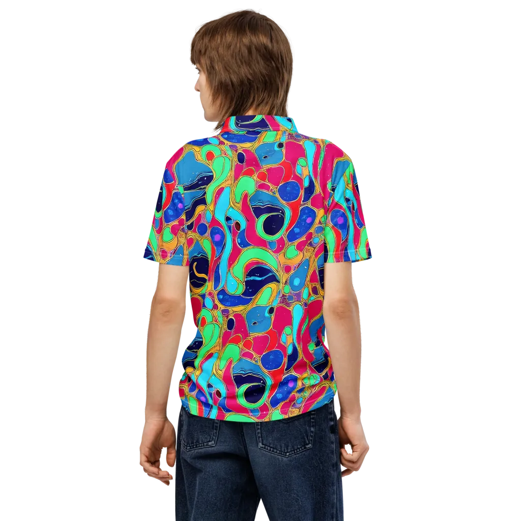 Jewel Riot on Men's Slim Fit Polo Shirt — Back