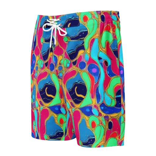 Jewel Riot on a Men's Board Shorts