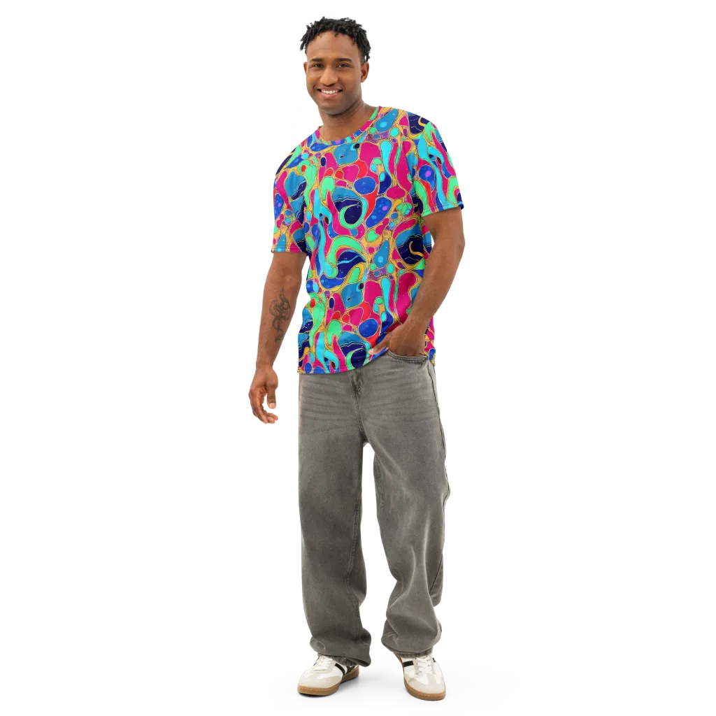 Jewel Riot on Men's Cotton Crew Neck T-Shirt — Front