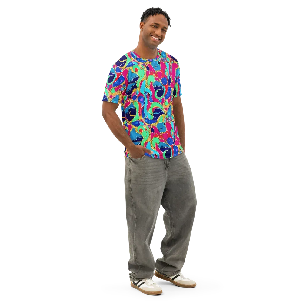 Jewel Riot on Men's Cotton Crew Neck T-Shirt — Right Front