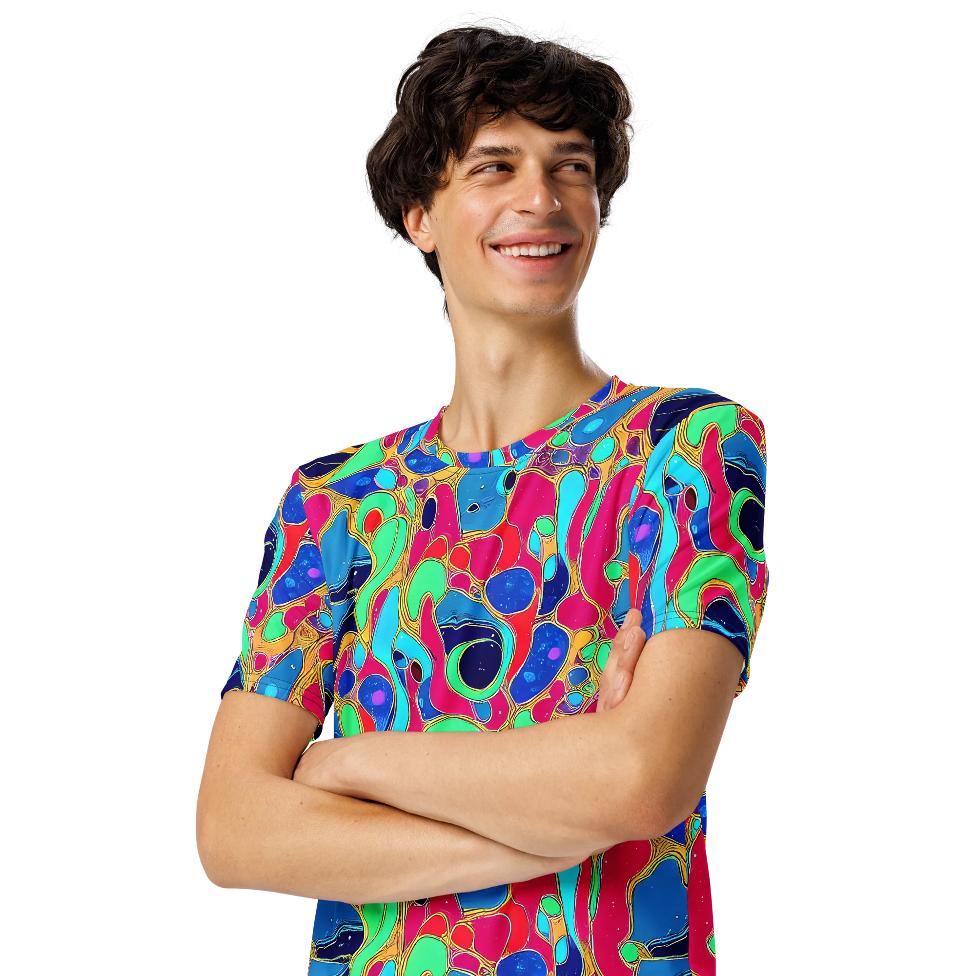 Jewel Riot on Men's Crew Neck T-Shirt — Left Front