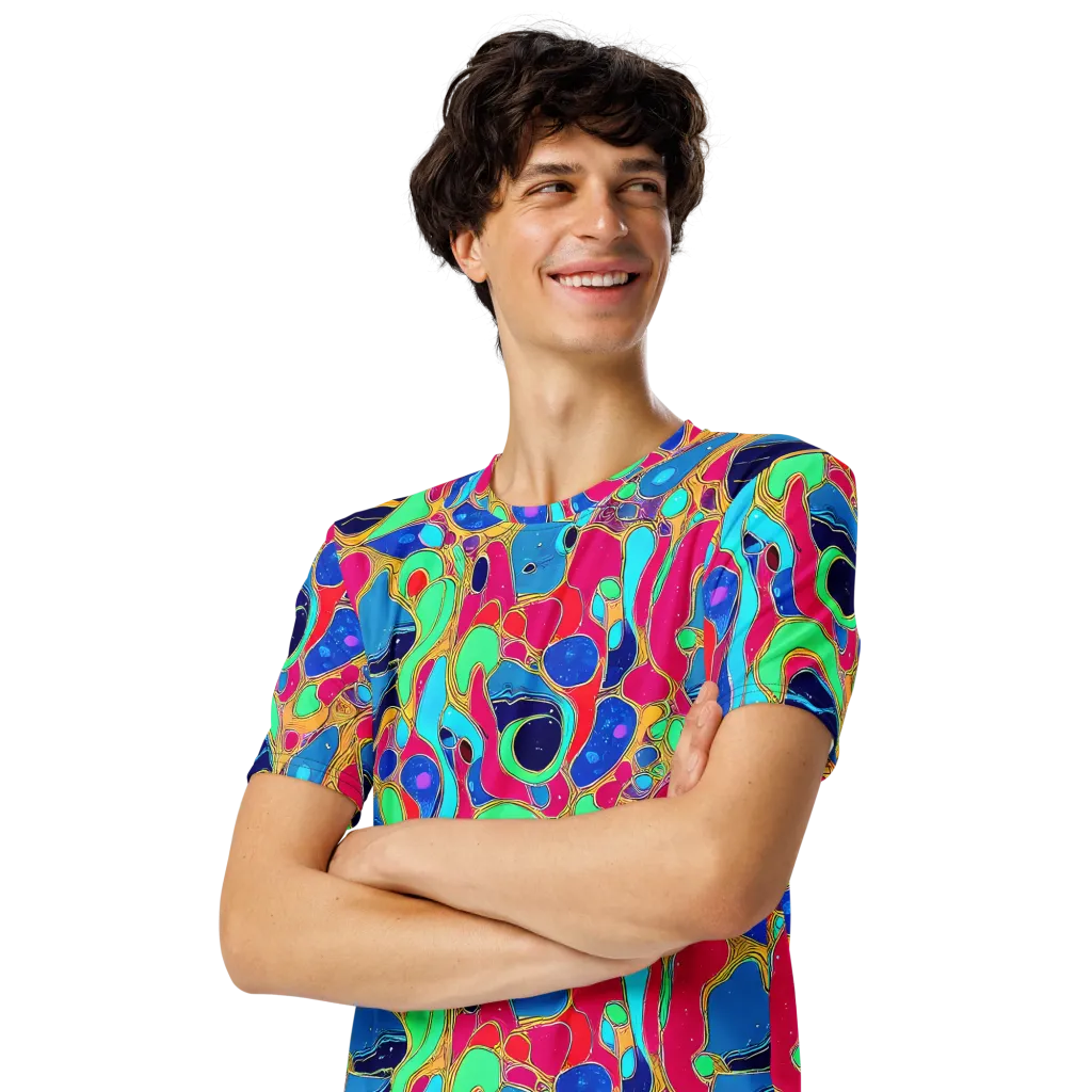 Jewel Riot on Men's Crew Neck T-Shirt — Left Front