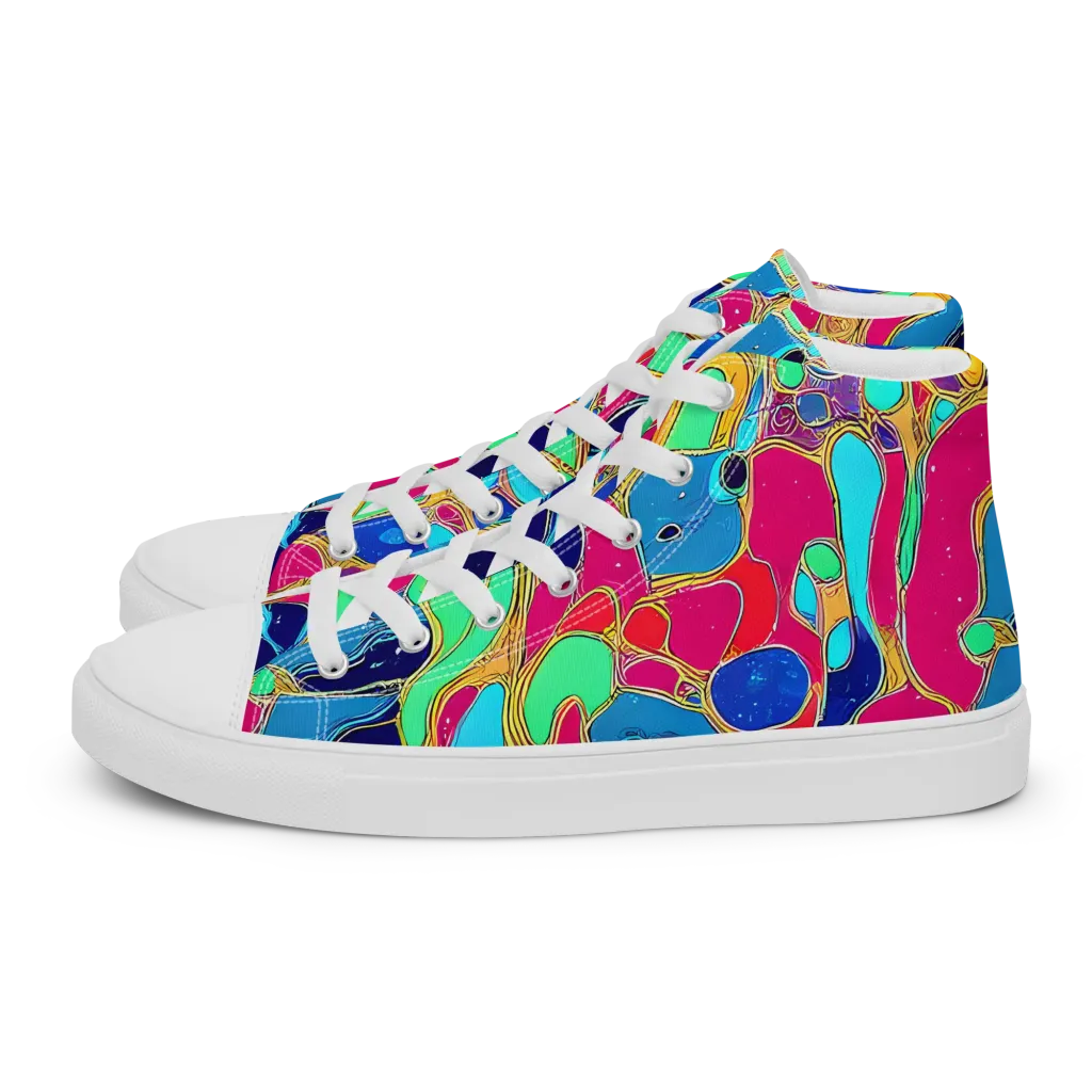 Jewel Riot on Men's High Top Canvas Shoes — Left