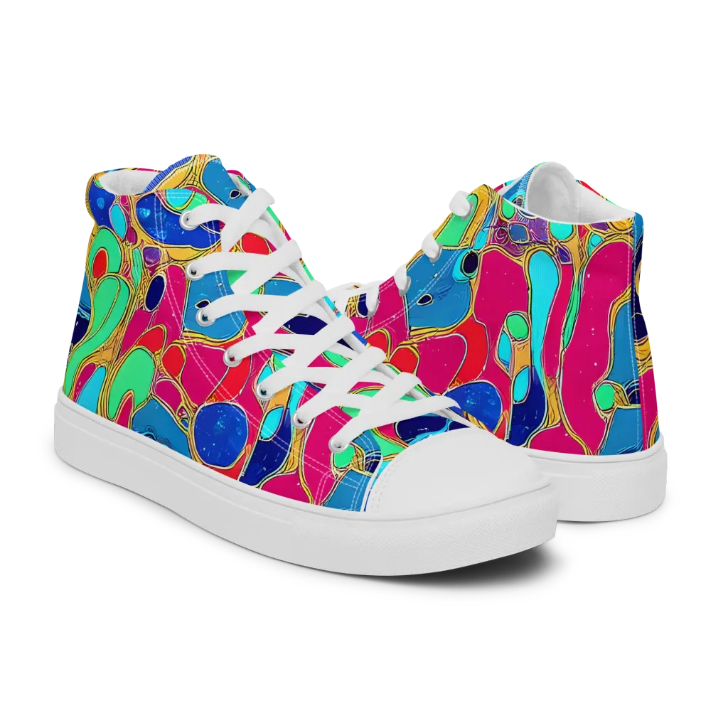 Jewel Riot on Men's High Top Canvas Shoes — Right