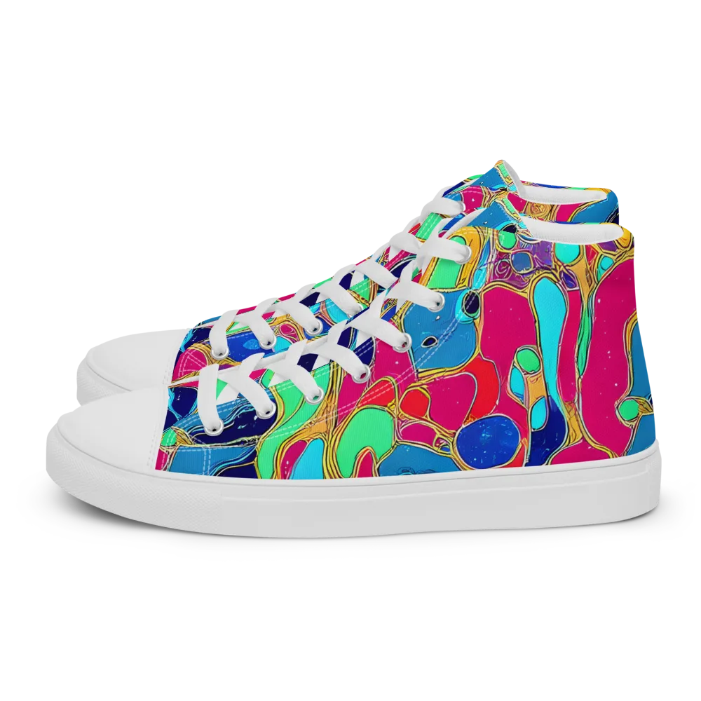 Jewel Riot on Women's High Top Canvas Shoes — Left