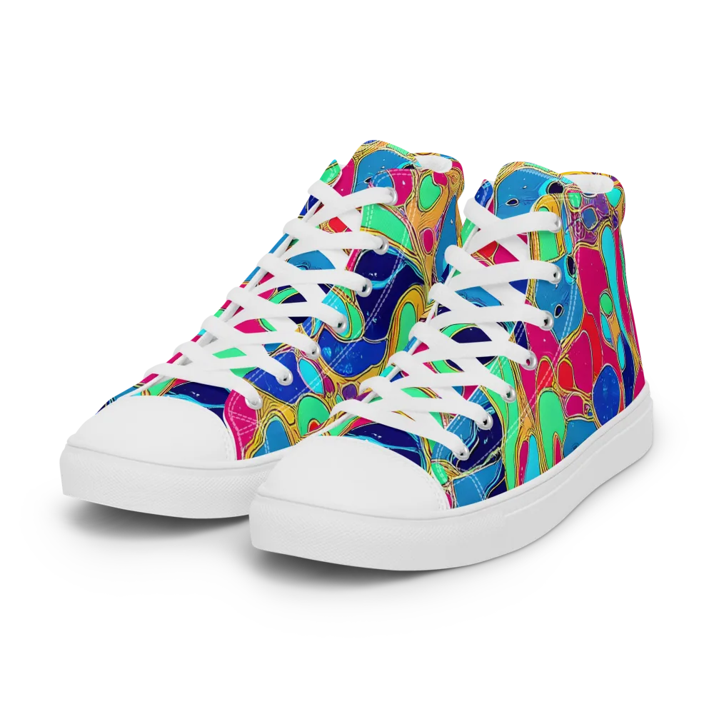 Jewel Riot on Women's High Top Canvas Shoes — Left Front