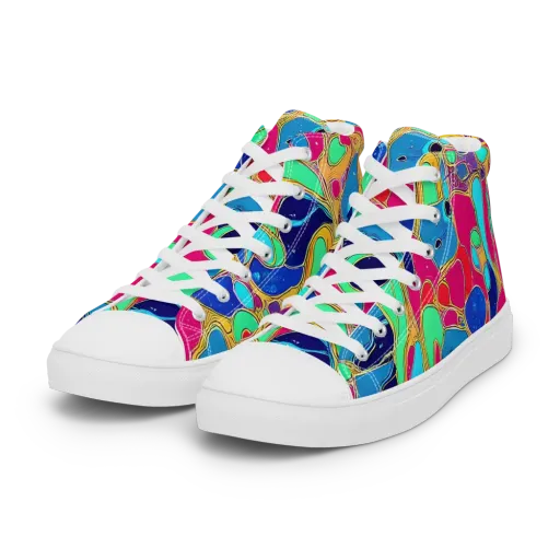 Jewel Riot on a Women's High Top Canvas Shoes