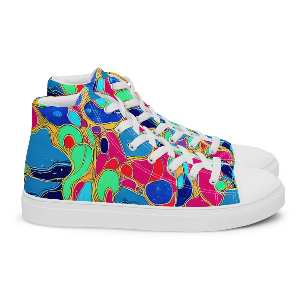 Jewel Riot on Women's High Top Canvas Shoes — Right