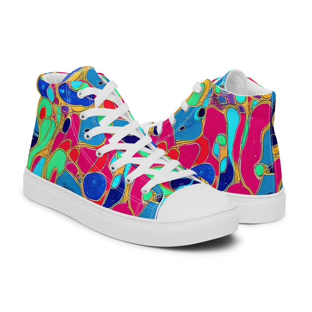 Jewel Riot on Women's High Top Canvas Shoes — Right