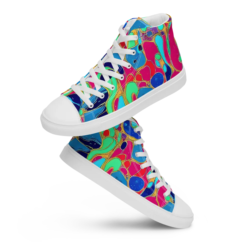 Jewel Riot on Women's High Top Canvas Shoes — Front
