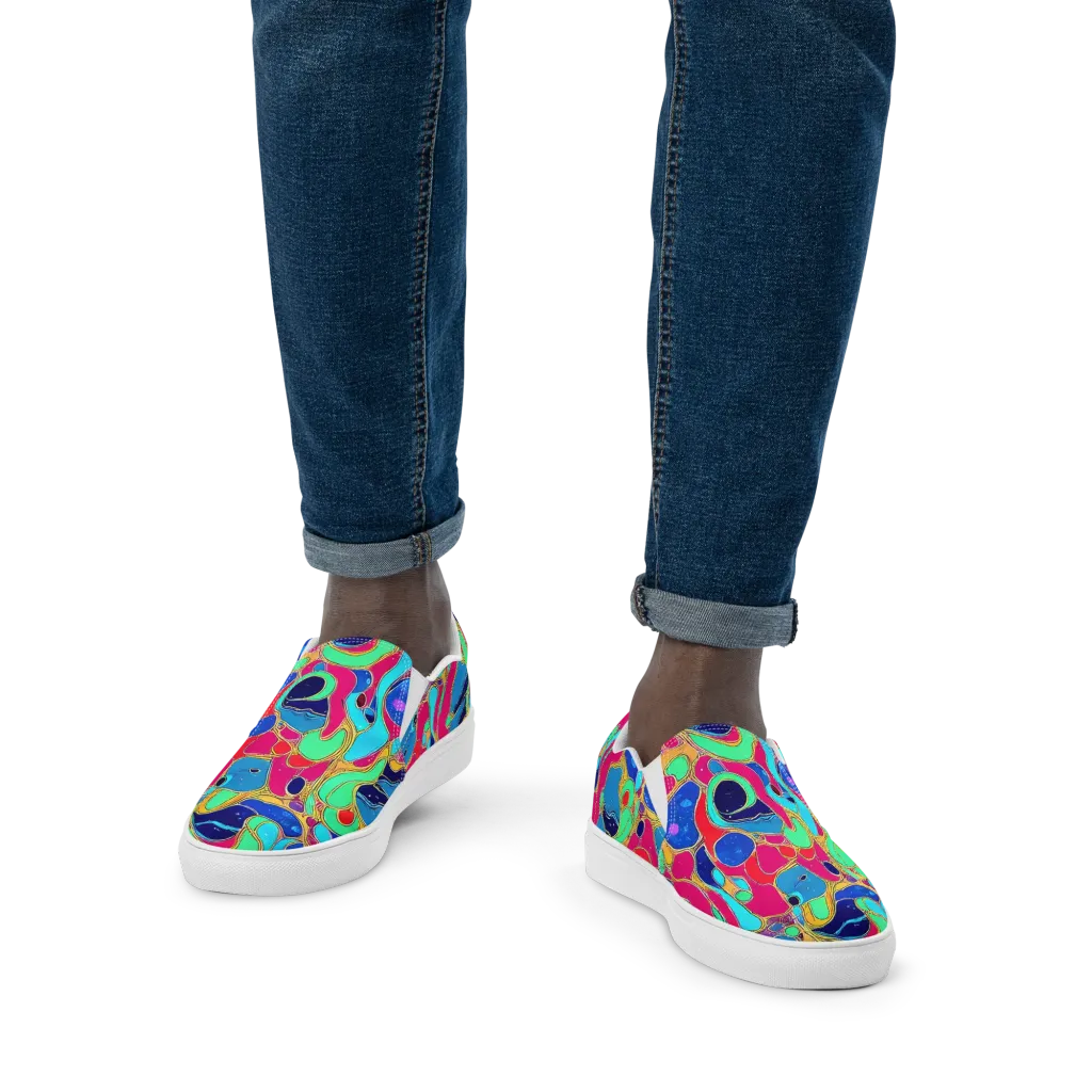 Jewel Riot on Men's Slip-On Canvas Shoes — Front