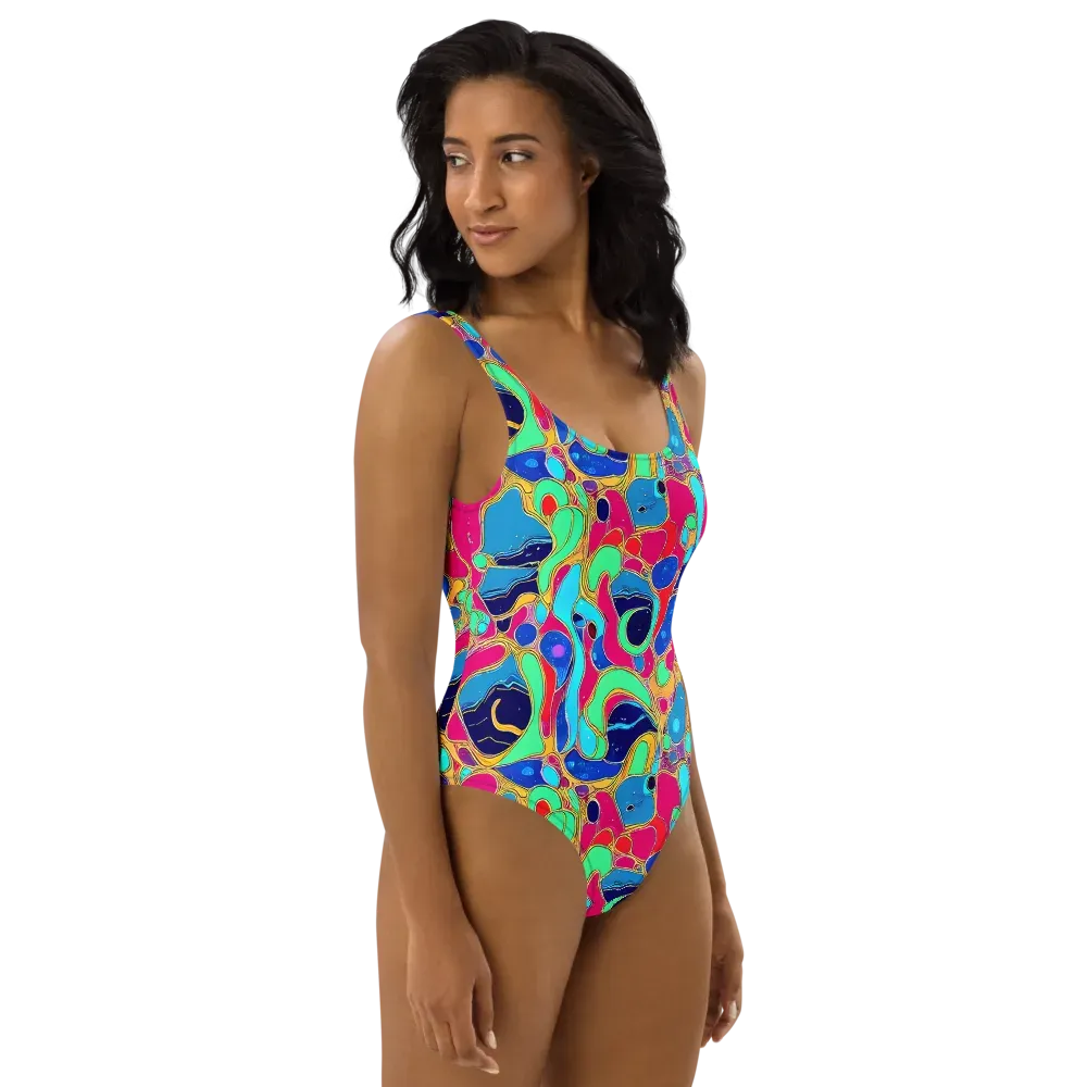 Jewel Riot on One-Piece Swimsuit — Right