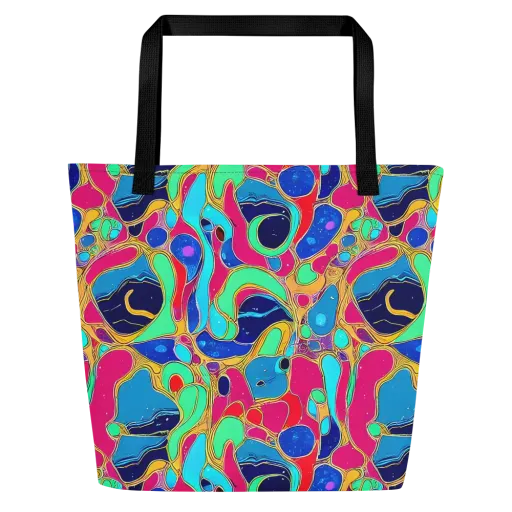 Jewel Riot on a Large Tote Bag W/ Pocket
