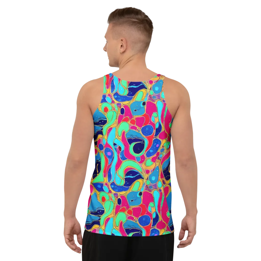 Jewel Riot on Men's Tank Top — Back