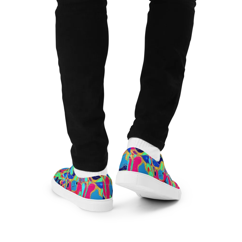 Jewel Riot on Men's Lace-Up Canvas Shoes — Back