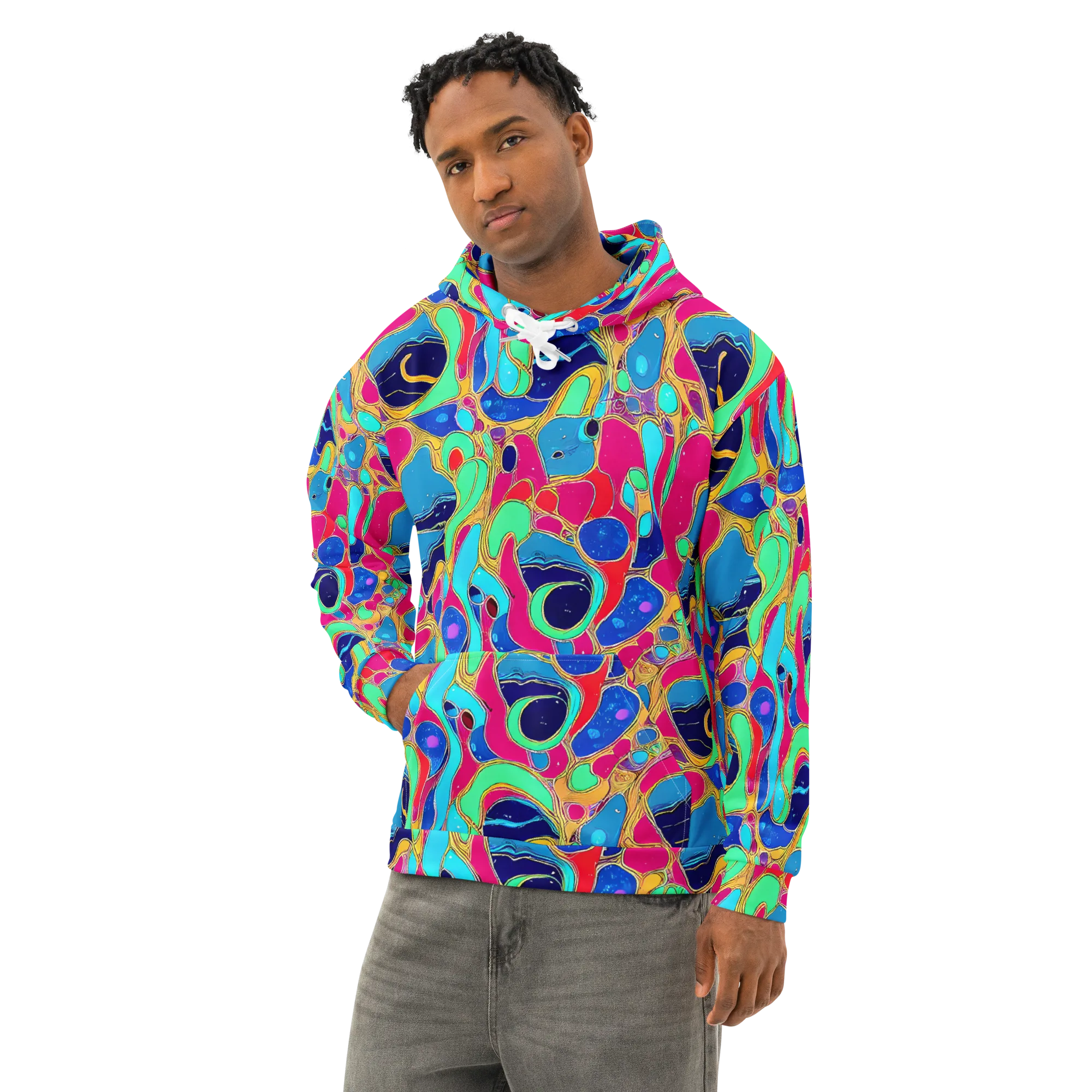 Jewel Riot on Cotton Hoodie — Left Front