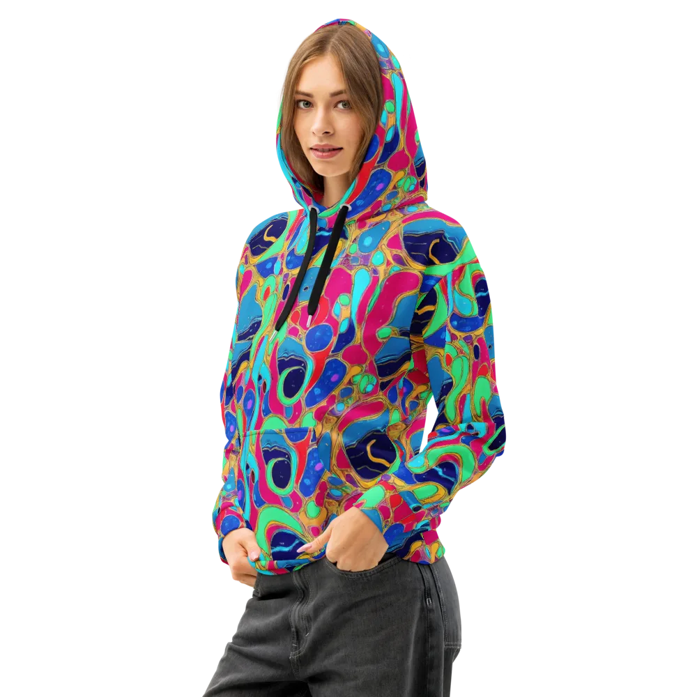 Jewel Riot on Cotton Hoodie — Left Front