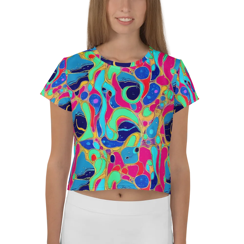 Jewel Riot on Crop Tee — Front