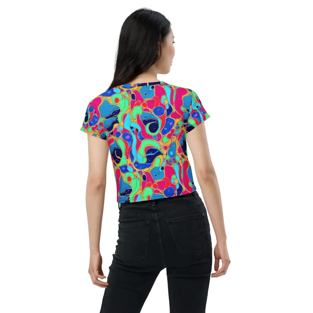 Jewel Riot on Crop Tee — Back