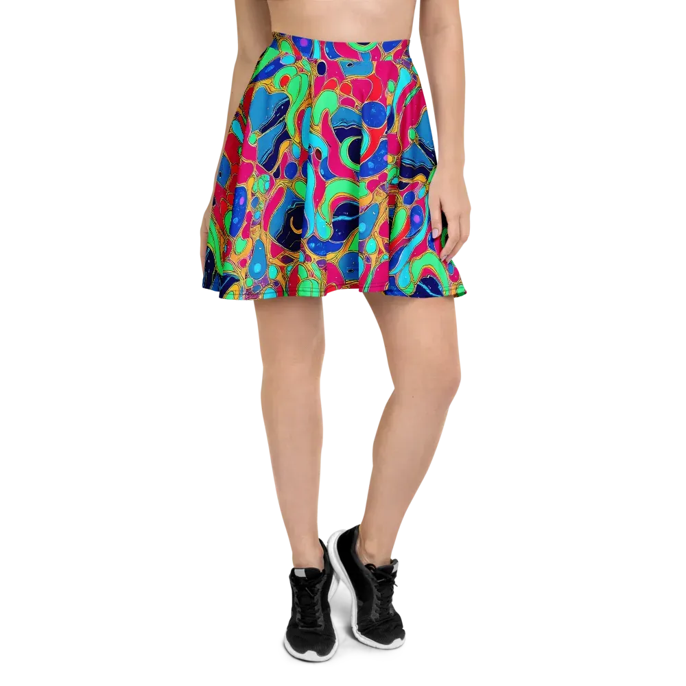 Jewel Riot on Skater Skirt — Front