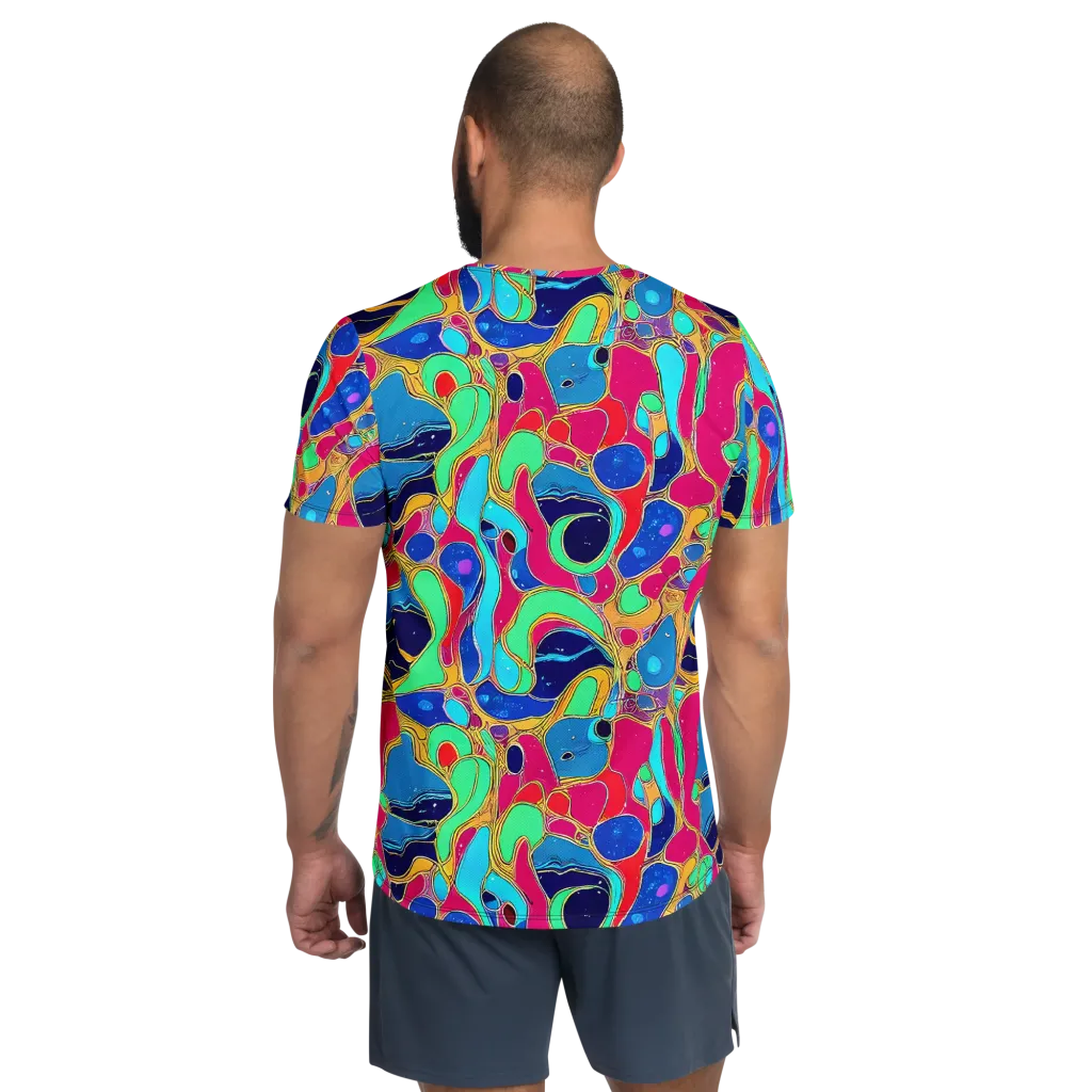 Jewel Riot on Men's Athletic T-Shirt — Back