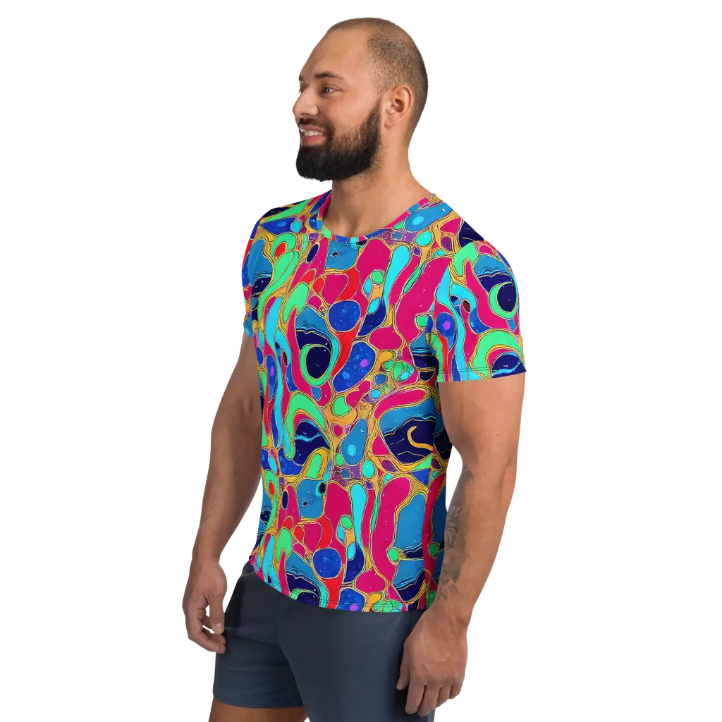 Jewel Riot on Men's Athletic T-Shirt — Left