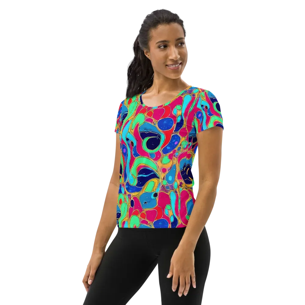 Jewel Riot on Women's Athletic T-Shirt — Left