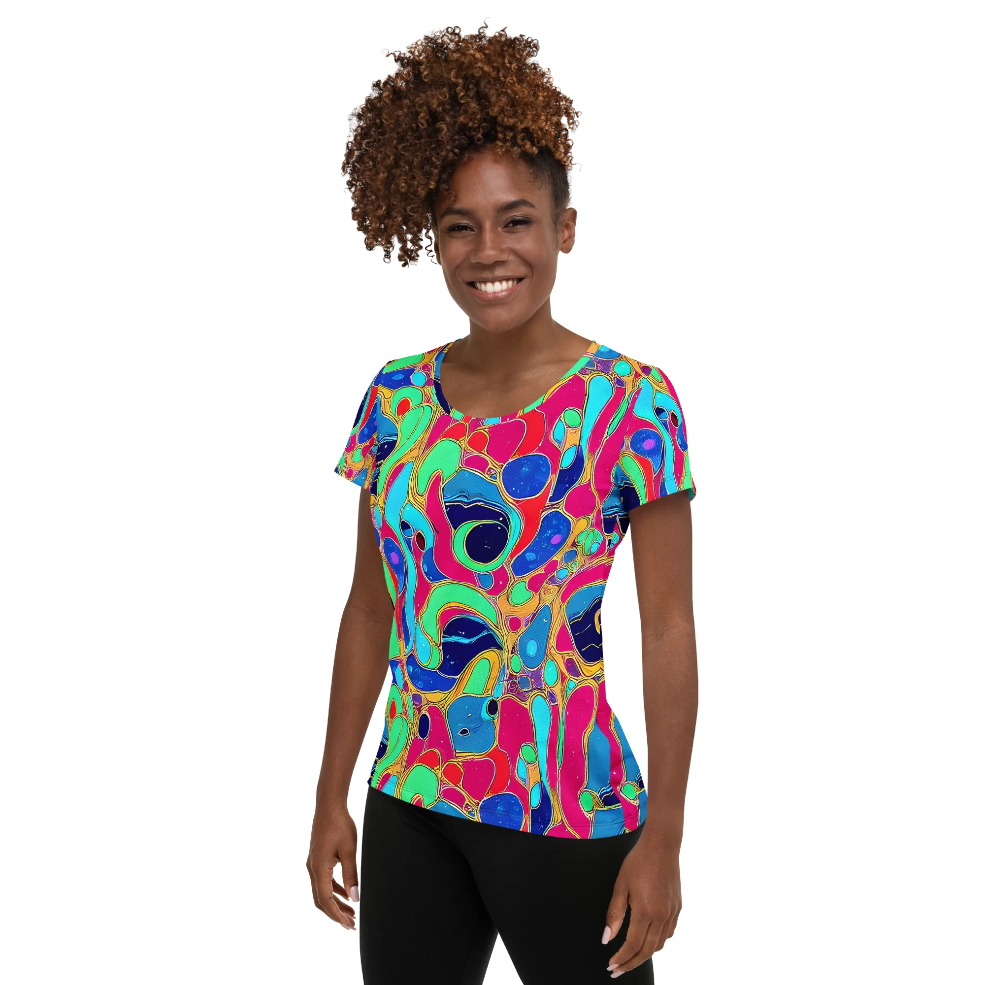 Jewel Riot on Women's Athletic T-Shirt — Left