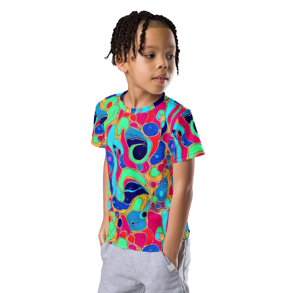 Jewel Riot on Kids Crew Neck T-Shirt — Left Front