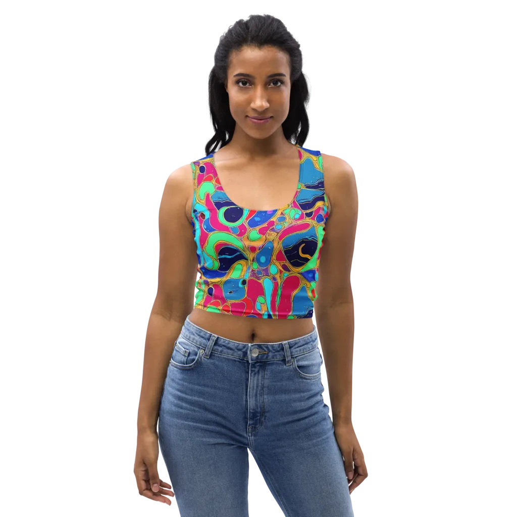 Jewel Riot on Crop Top — Front