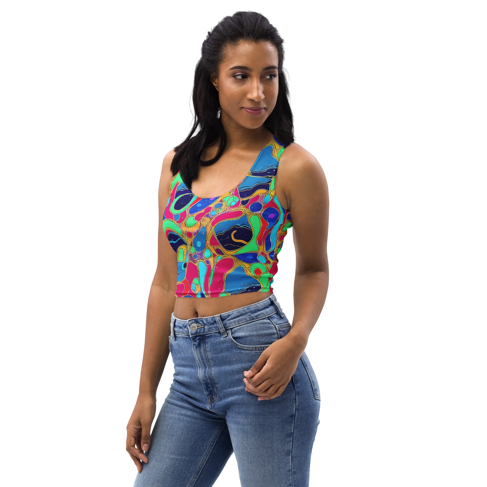 Jewel Riot on Crop Top — Left Front
