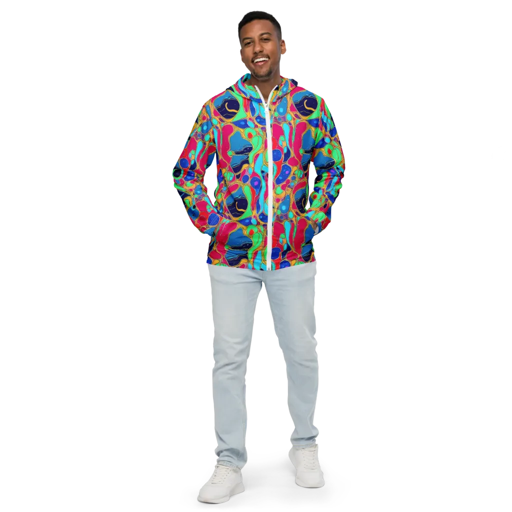 Jewel Riot on Men's Windbreaker — Front