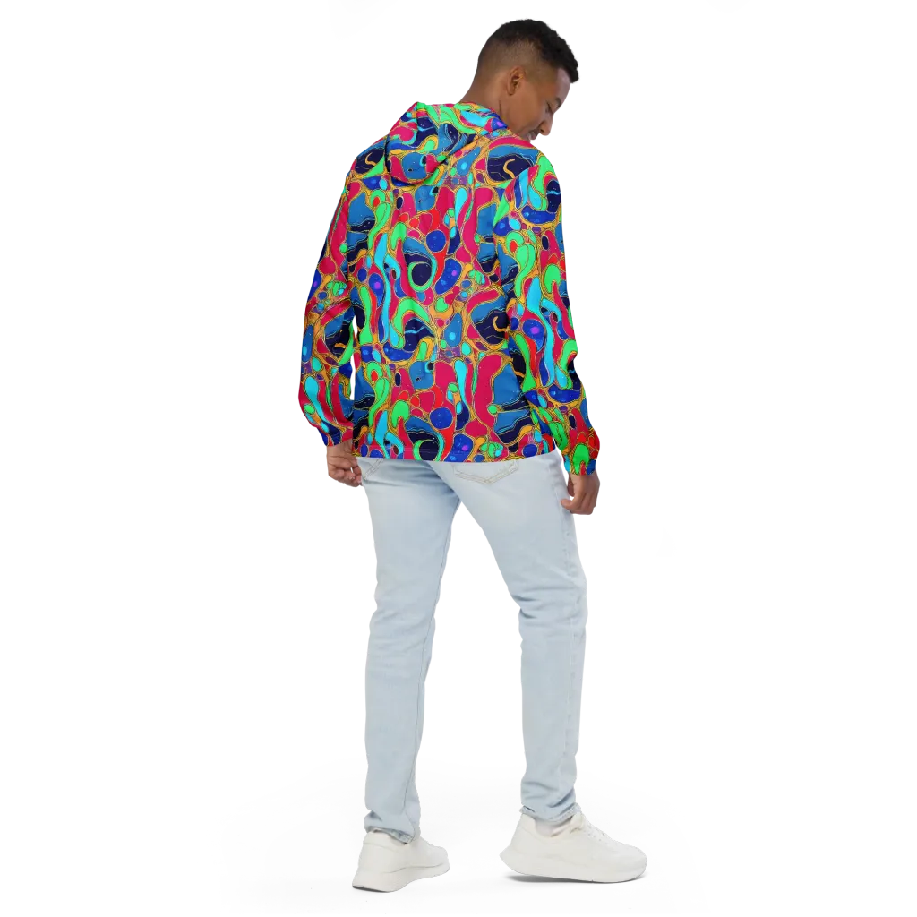 Jewel Riot on Men's Windbreaker — Back