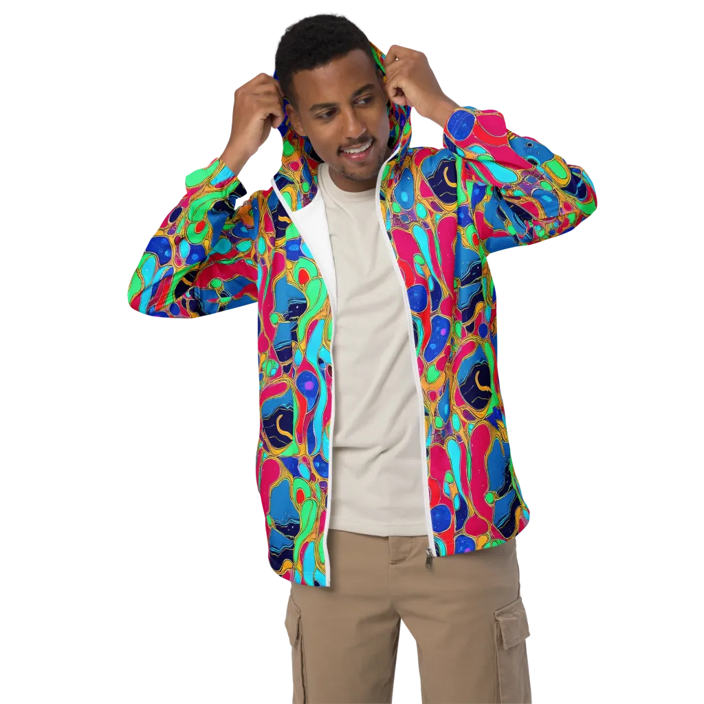 Jewel Riot on Men's Windbreaker — Front