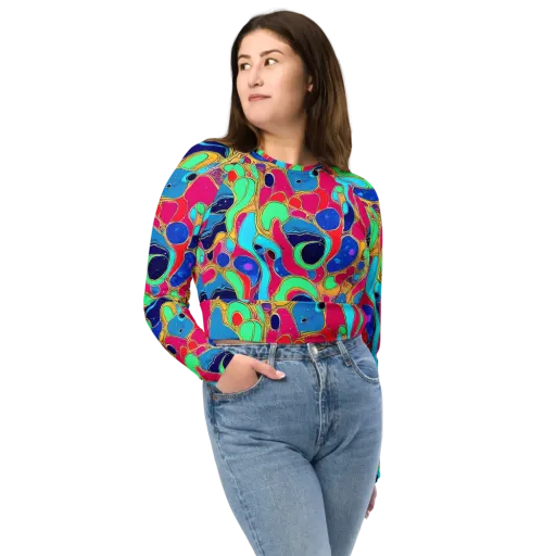 Jewel Riot on a Long Sleeve Crop Top