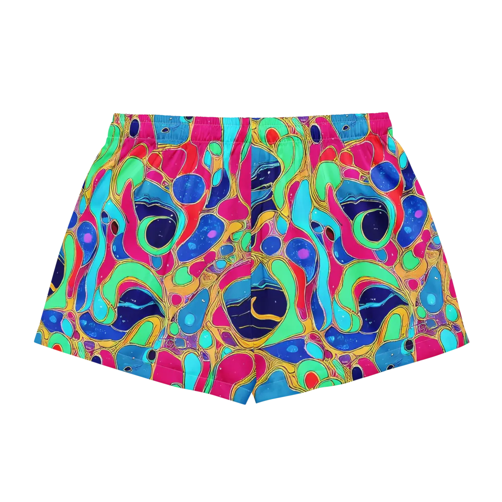 Jewel Riot on Women's Pajama Shorts — Back