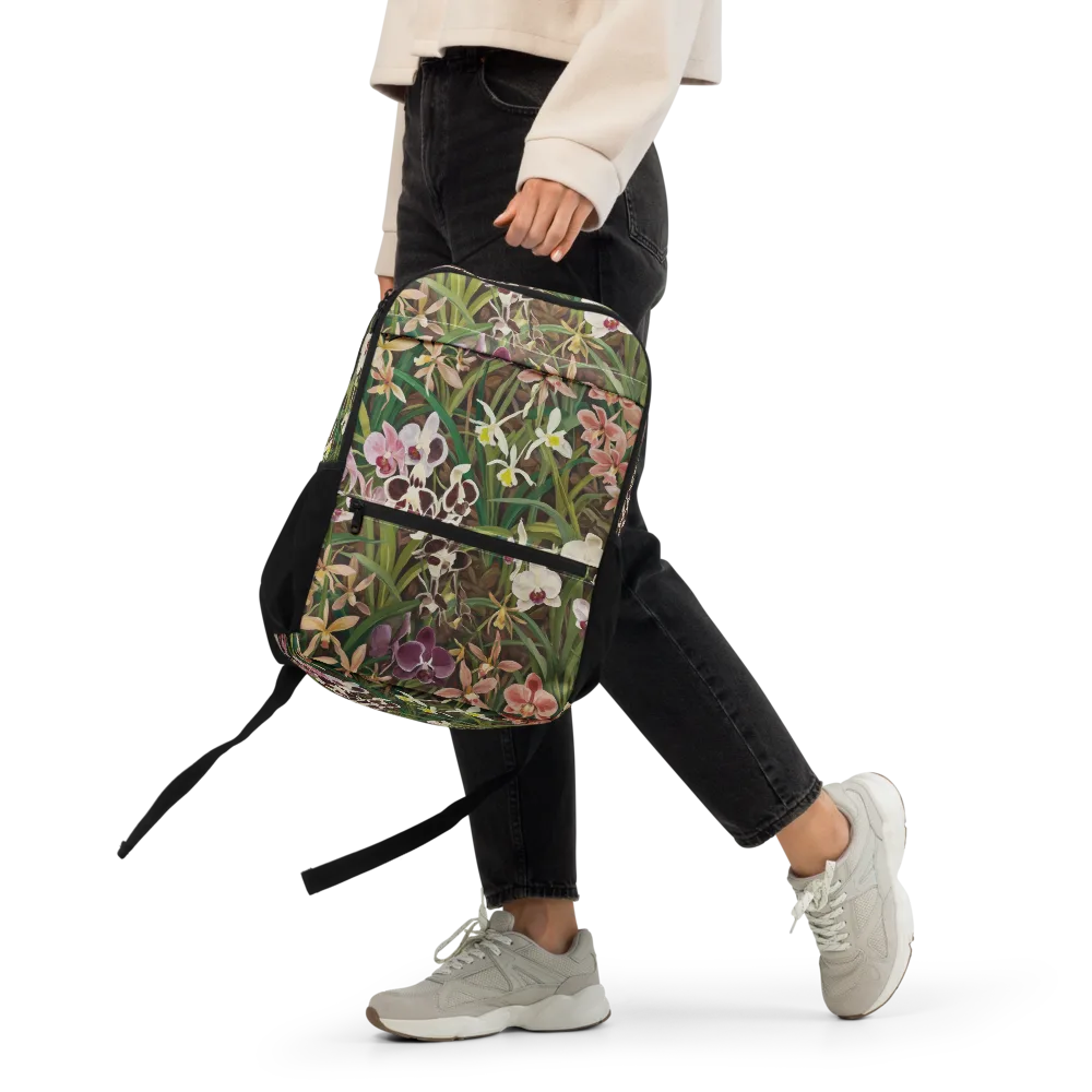 Velvet Orchidarium on Utility Backpack — Front