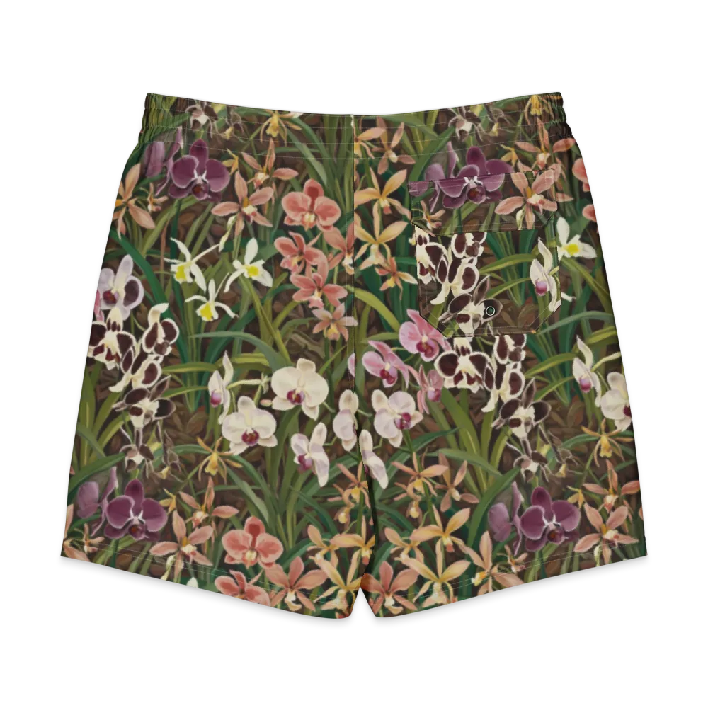 Velvet Orchidarium on Men's Board Shorts — Back
