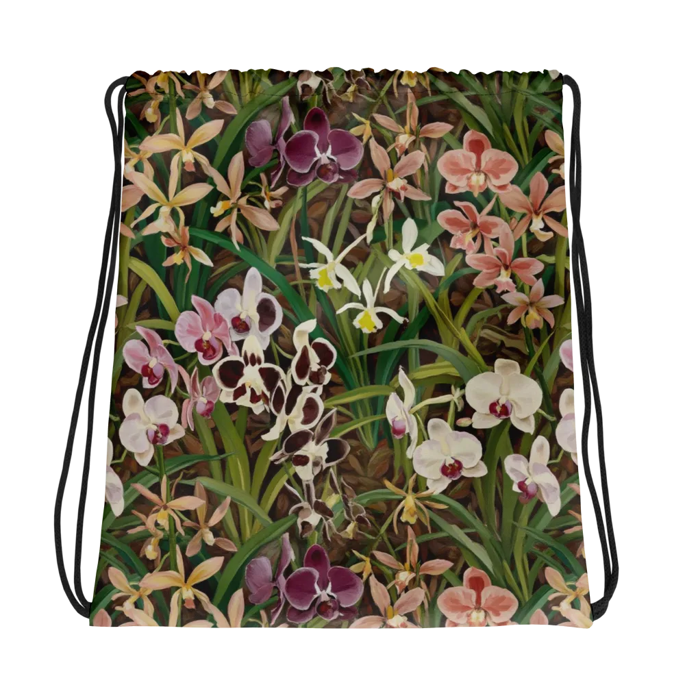 Velvet Orchidarium on Drawstring Bag — Photo
