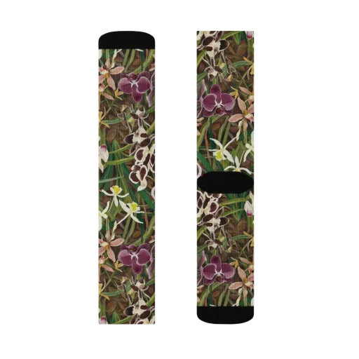 Velvet Orchidarium on a Socks