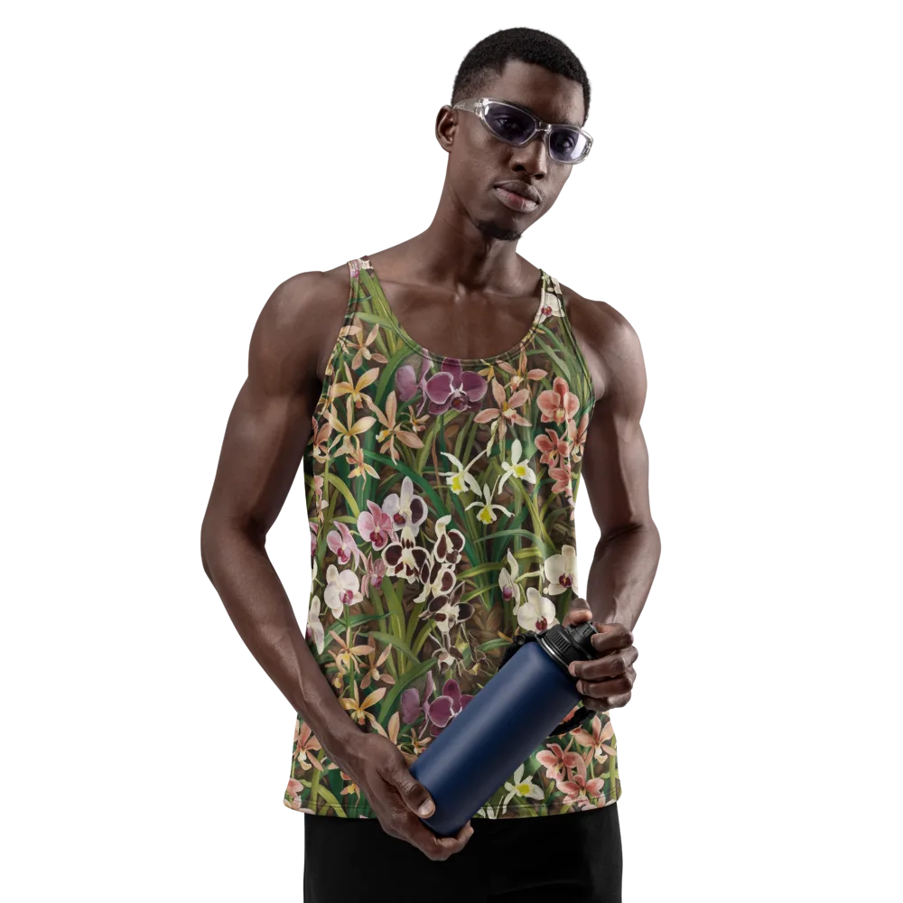 Velvet Orchidarium on Men's Tank Top — Front