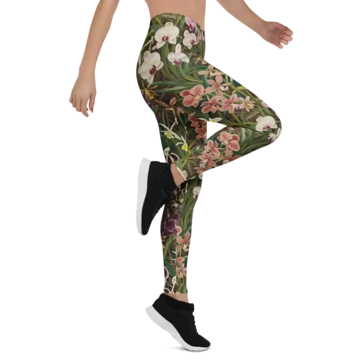 Velvet Orchidarium on a Leggings