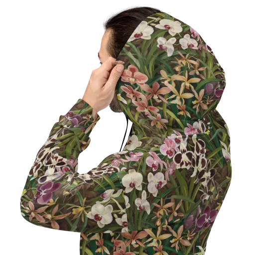Velvet Orchidarium on a Hoodie